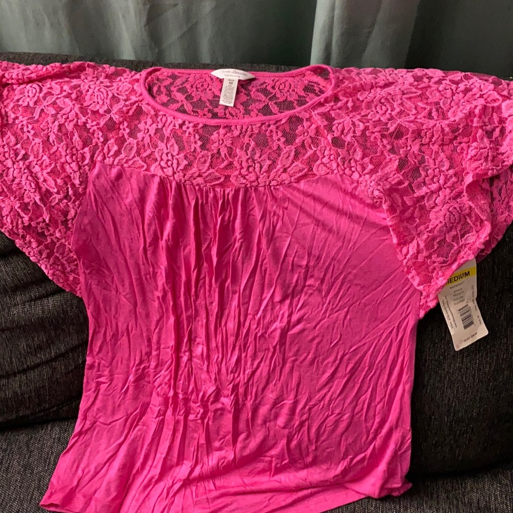 Pink Maternity Blouse.